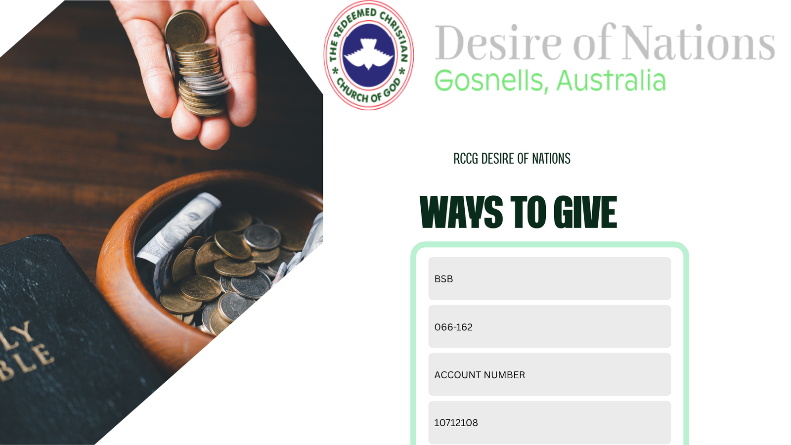 RCCG COD Ways to give